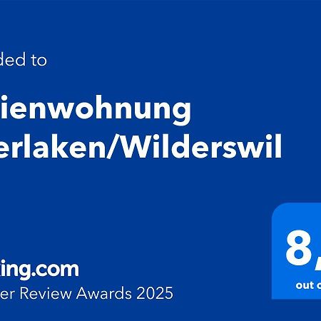 Ferienwohnung Interlaken/Вильдерсвиль Экстерьер фото